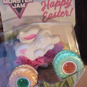 Monster Jam Happy Easter Bunny Monster Truck - White & Pink